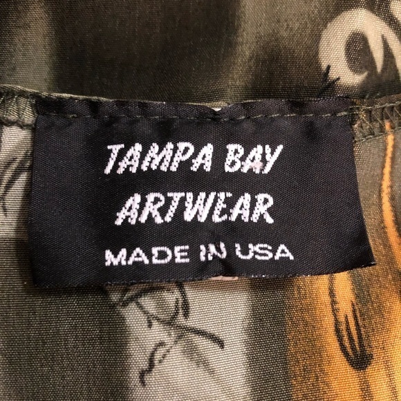 Elegant Sleeveless Maxi Dress - Black and Orange Size Medium Made In U.S.A - Picture 7 of 11